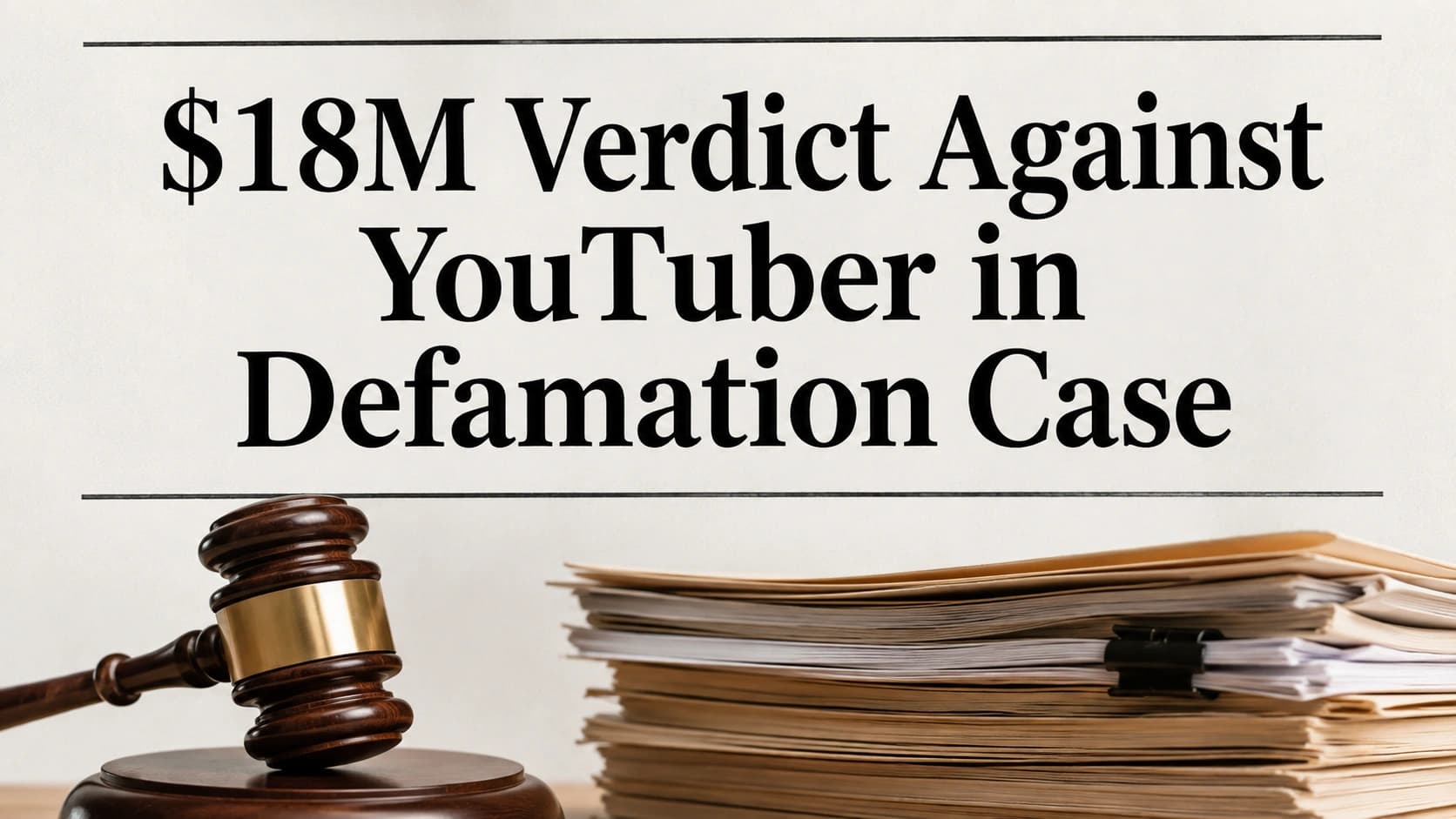 $18M Verdict Against YouTuber in Defamation Case