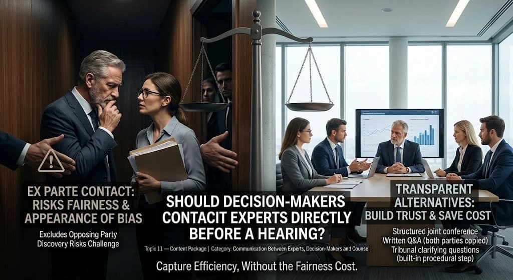 Should Decision-Makers Contact Experts Directly Before a Hearing?
