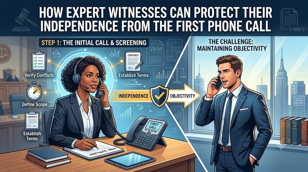 How Expert Witnesses Can Protect Their Independence From the First Phone Call