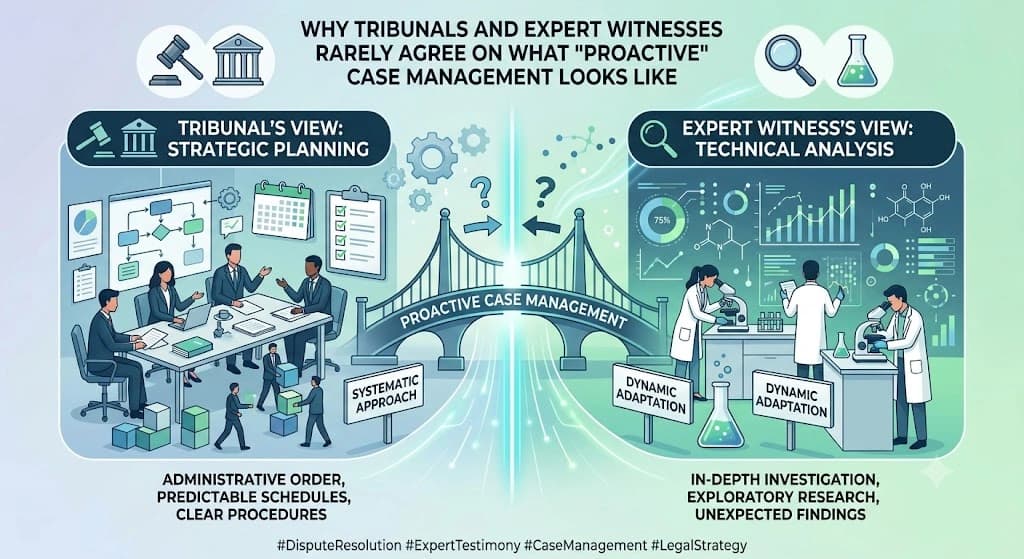 Why Tribunals and Expert Witnesses Rarely Agree on What "Proactive" Case Management Looks Like