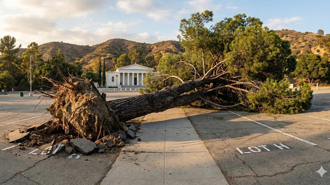 90-Foot Pine Tree Crushes Two Pedestrians at Greek Theatre