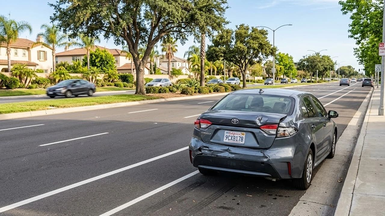 Fontana employee backs into car; Jury awards $80K.
