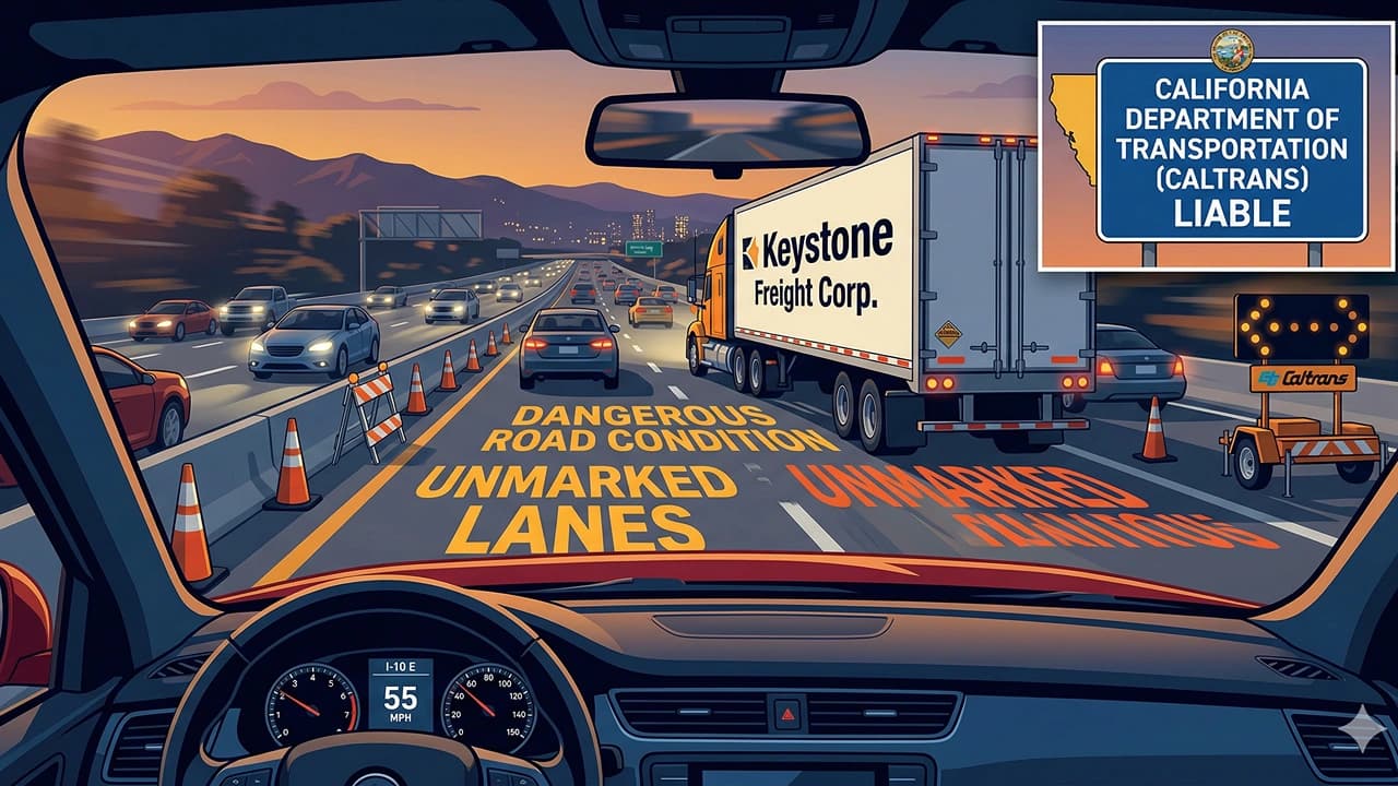 $2M Verdict in I-10 Truck Crash and Road Safety Dispute