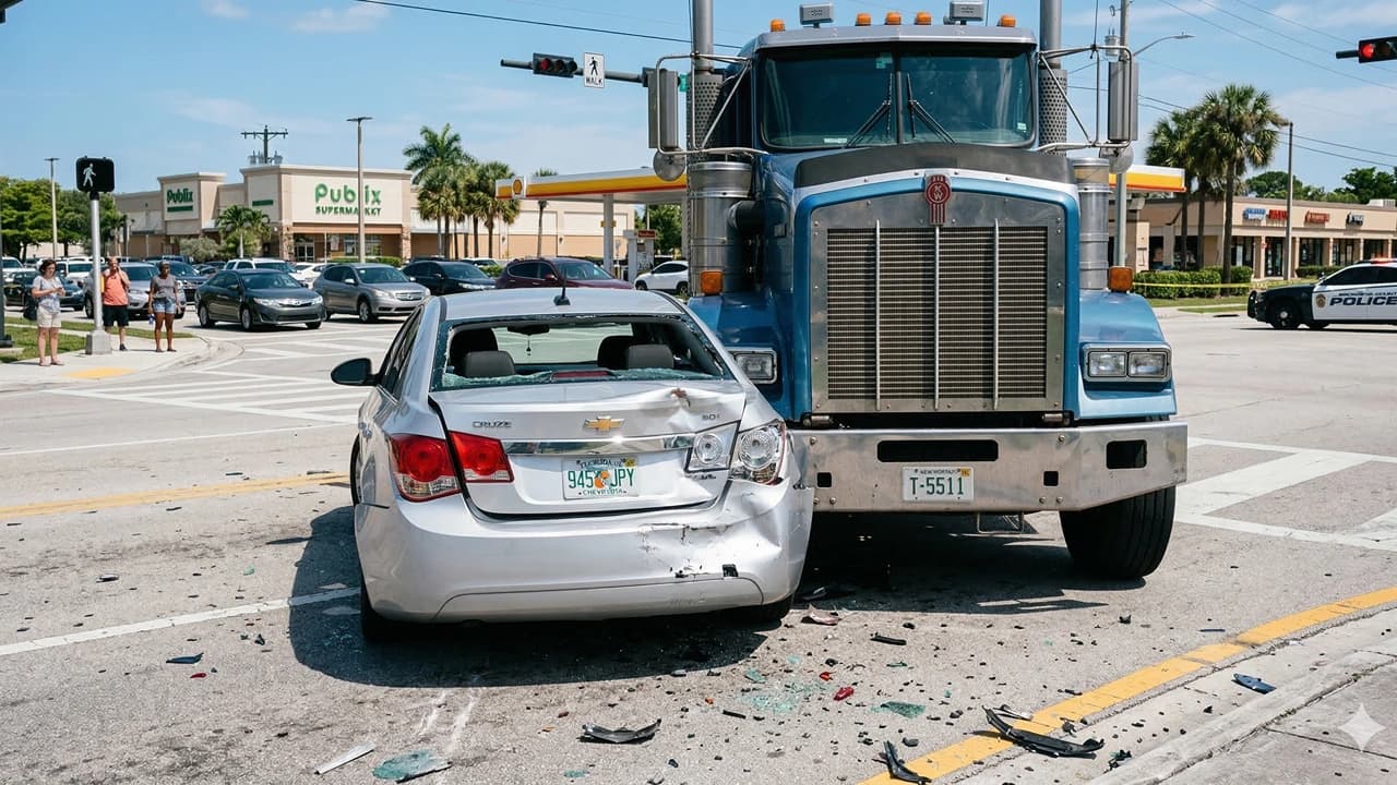 Florida Woman Awarded $9 Million in Rear-End Truck Crash