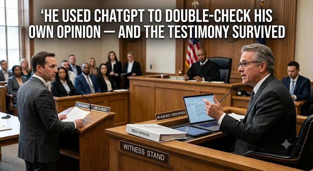 He Used ChatGPT to Double-Check His Own Opinion - and the Testimony Survived