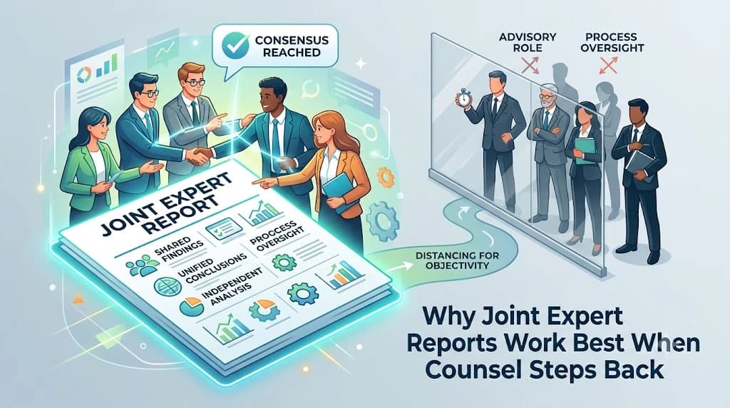 Why Joint Expert Reports Work Best When Counsel Steps Back