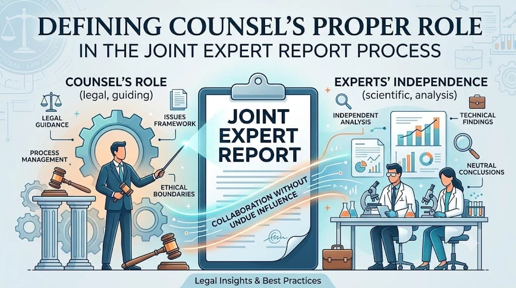 Defining Counsel's Proper Role in the Joint Expert Report Process
